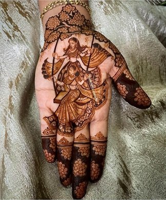 nag panchami mehndi design