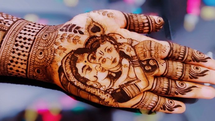 Baby Shower Mehndi Design