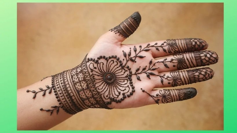 Arabic Circle Mehndi Design