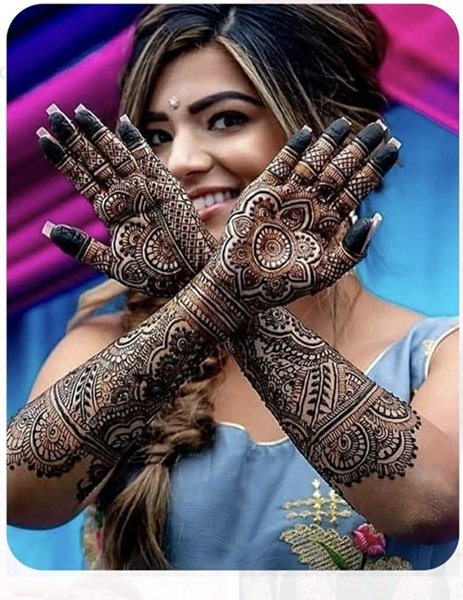 Engagement Bangle Mehndi Design Ideas