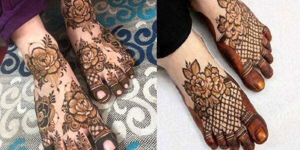 Leg Mehndi Design Simple Arabic