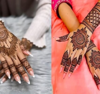 Lotus Mehndi Design Backhand