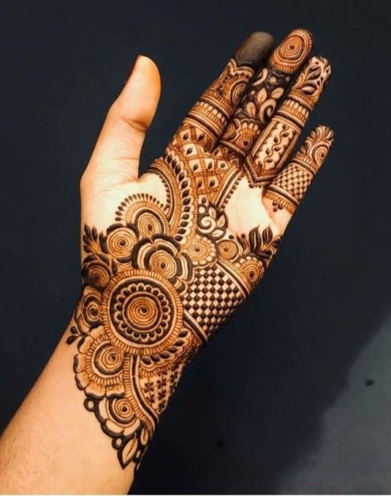 Royal Front Hand Mehndi Design