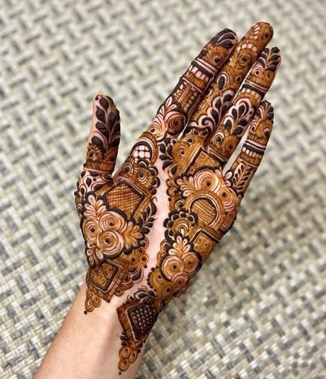 Royal Front Hand Mehndi Design