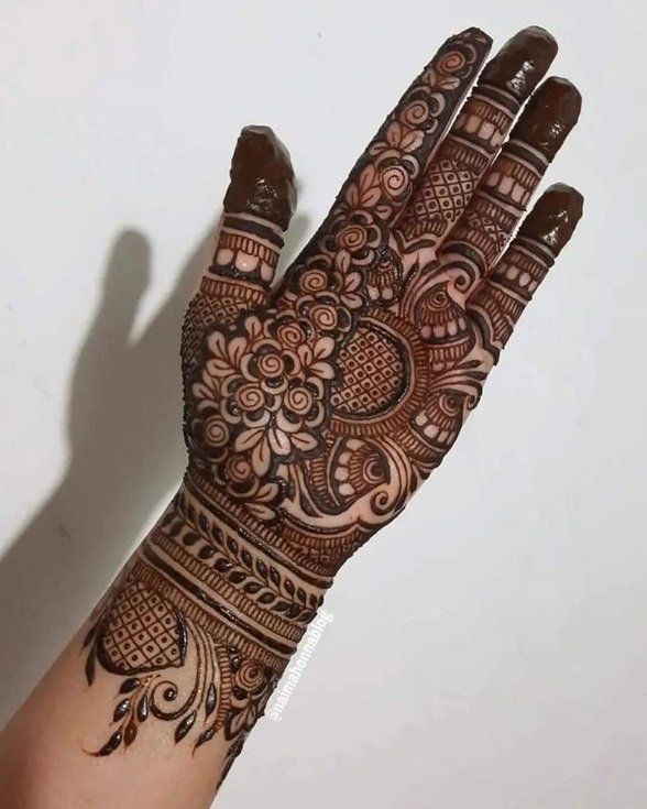 Royal Front Hand Mehndi Design