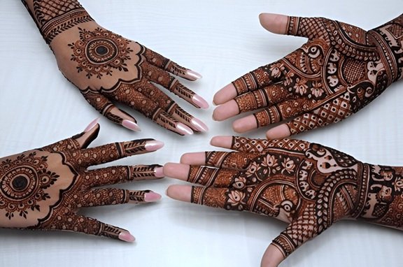 Very Simple Bharwa Mehndi Design Very Simple Bharwa Mehndi Design