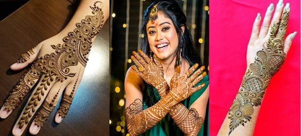 simple bail mehndi design front simple bail mehndi design front