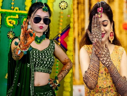 simple bail mehndi design front simple bail mehndi design front