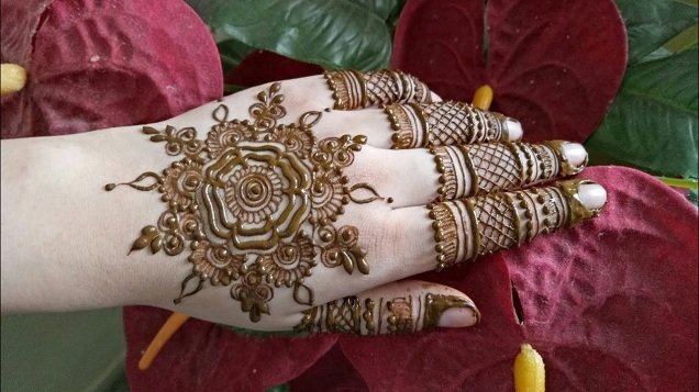 western mehndi design