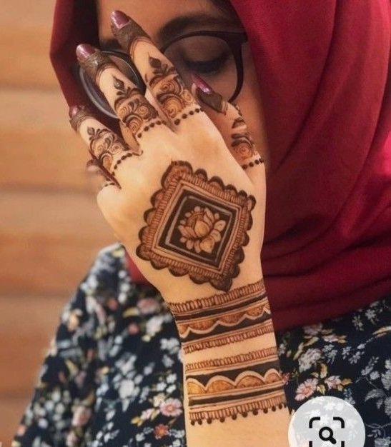 Back Hand Finger Mehndi Designs