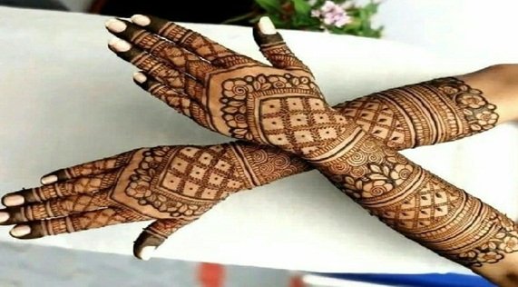 Back Side Mehndi Design Full Hand