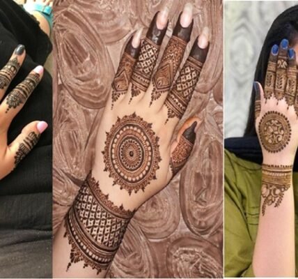 Circle Mehndi Designs Front Hand