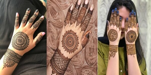 Circle Mehndi Designs Front Hand