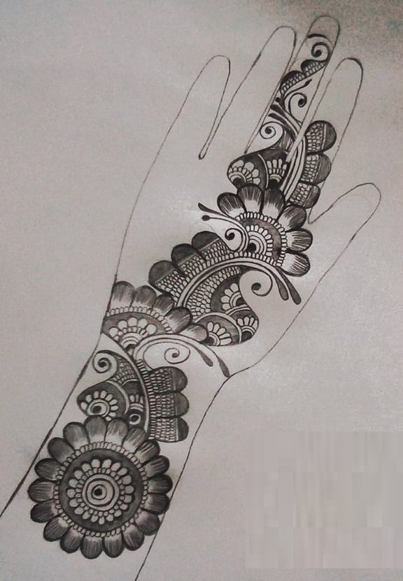 Easy Simple Bail Mehndi Design Easy Simple Bail Mehndi Design