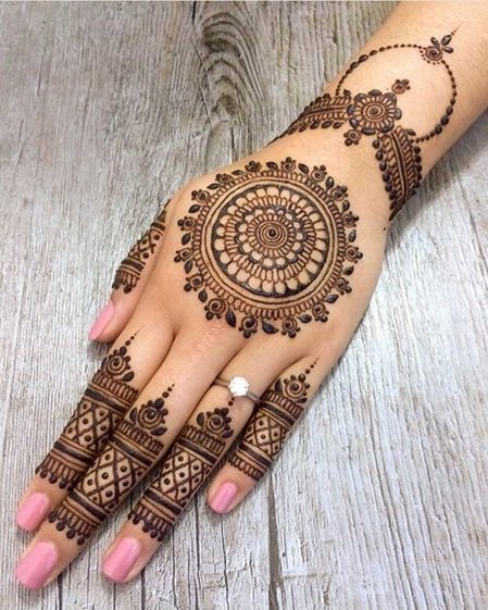Easy Simple Mehndi Designs for Karwa Chauth