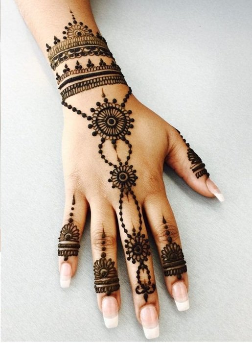 Easy Simple Mehndi Designs for Karwa Chauth