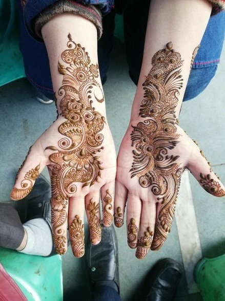 Easy Simple Mehndi Designs for Karwa Chauth