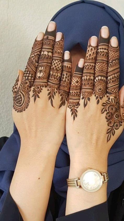 Easy Simple Mehndi Designs for Karwa Chauth