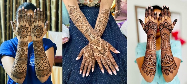 Easy Simple Mehndi Designs for Karwa Chauth