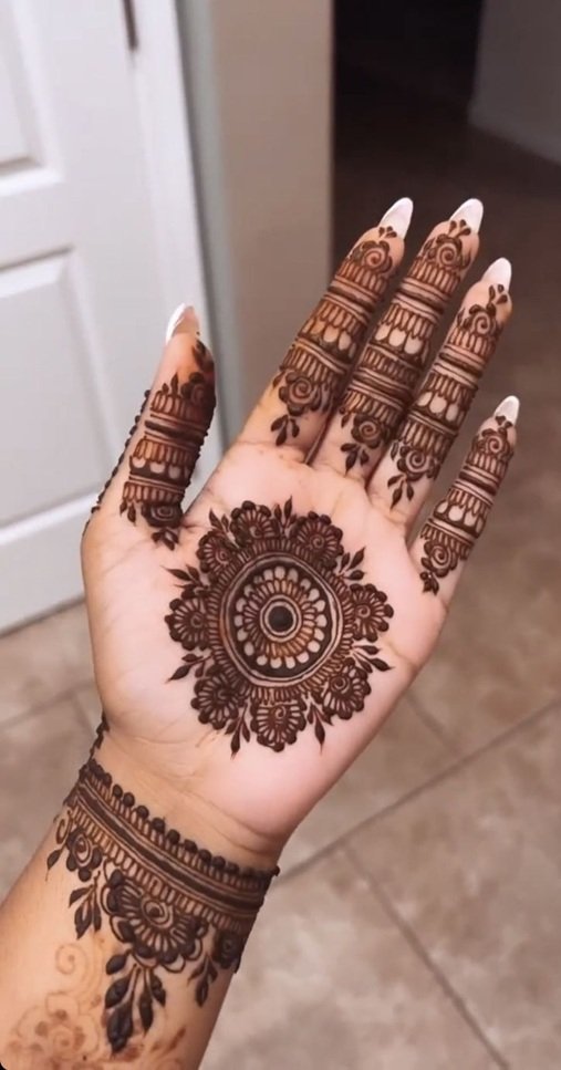 Half Mehndi Design Half Mehndi Design