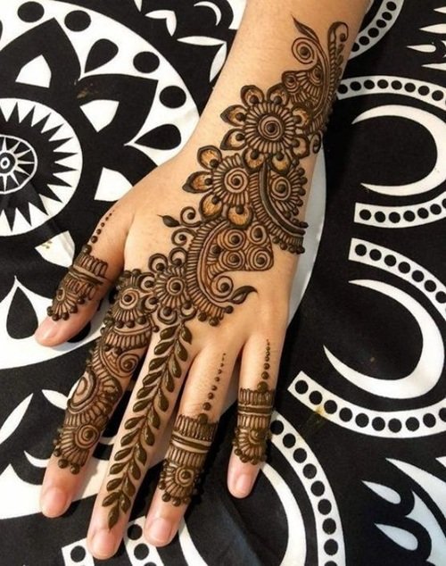 Half Mehndi Design Half Mehndi Design