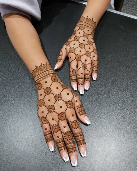 Half Mehndi Design Half Mehndi Design