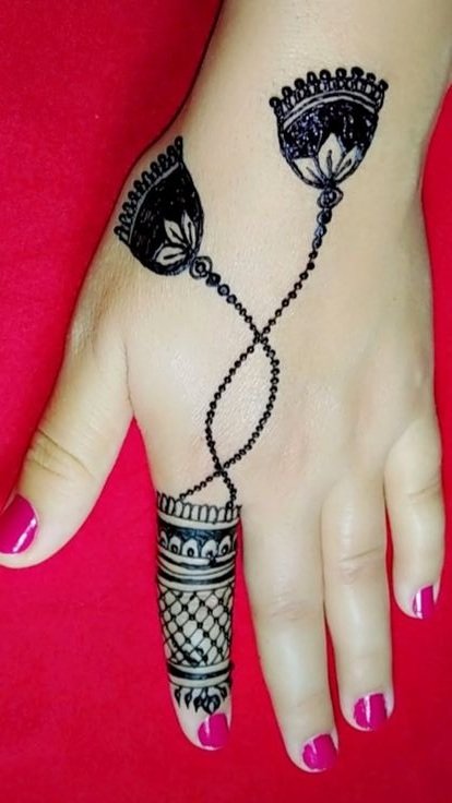 Jhumka Mehndi Design