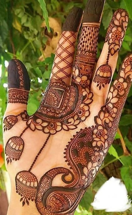 Jhumka Mehndi Design