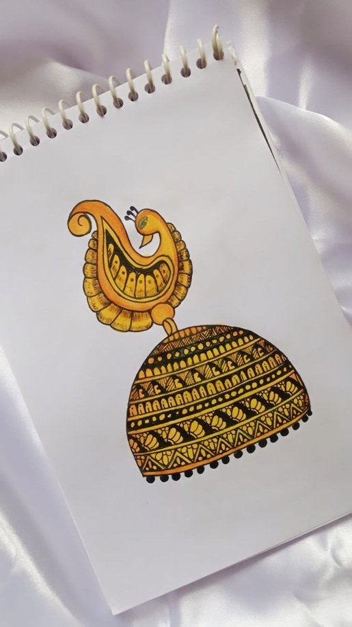 Jhumka Mehndi Design