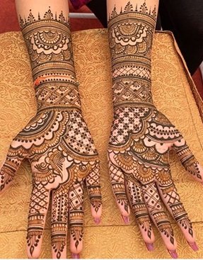 Royal Front Hand Mehndi Design