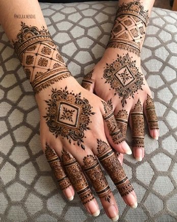 Royal Front Hand Mehndi Design