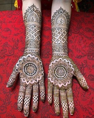 Royal Front Hand Mehndi Design