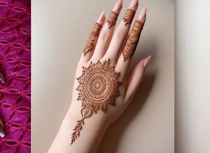 Modern Upper Hand Mehndi Design