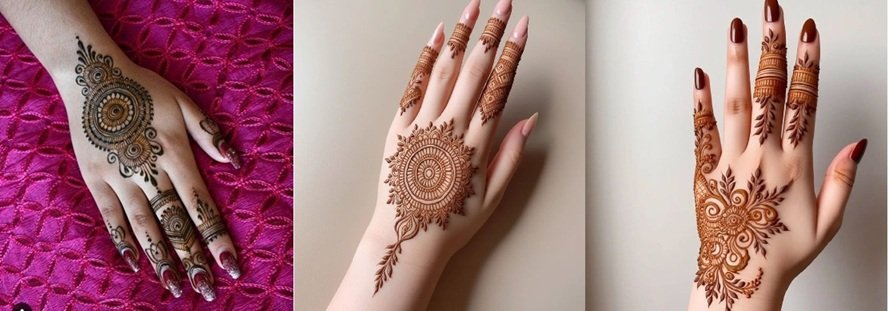 Modern Upper Hand Mehndi Design