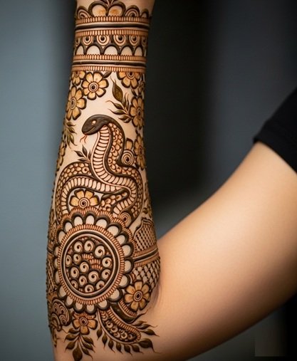Nag Panchami Mehndi Design
